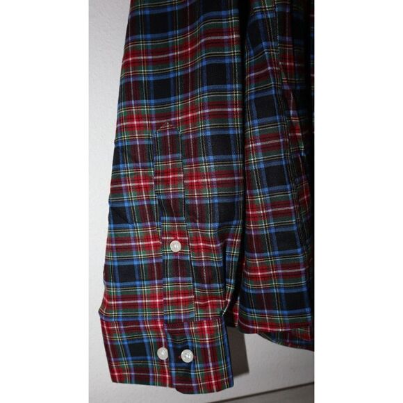 Ralph Lauren Men's Sz XL Black Multi Plaid Ultra Flex L/S Collared Shirt $80 - Picture 5 of 7
